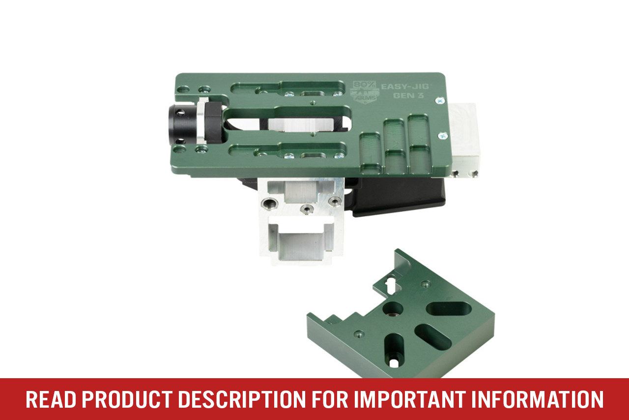Easy Jig® Gen 3 Multi-Platform - AR-15, AR-9 and .308 80% Lower Jig